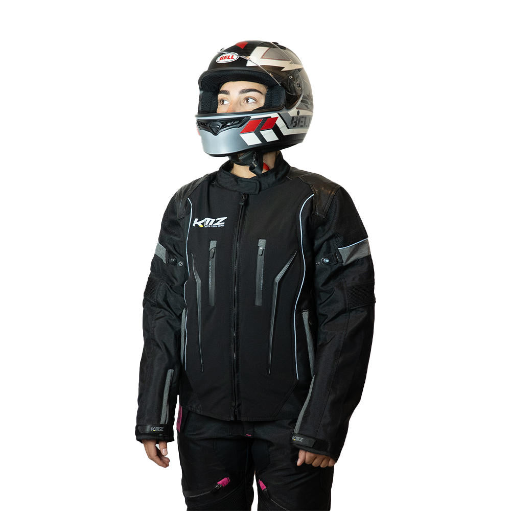 Chaqueta Moto Calle Streetflow Apex Gris Kmz — Trailstore.cl
