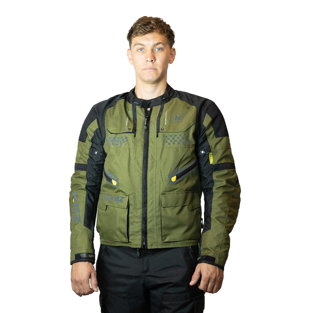 Chaqueta Moto Calle Driftline Apex Verde Kmz - Verde / S