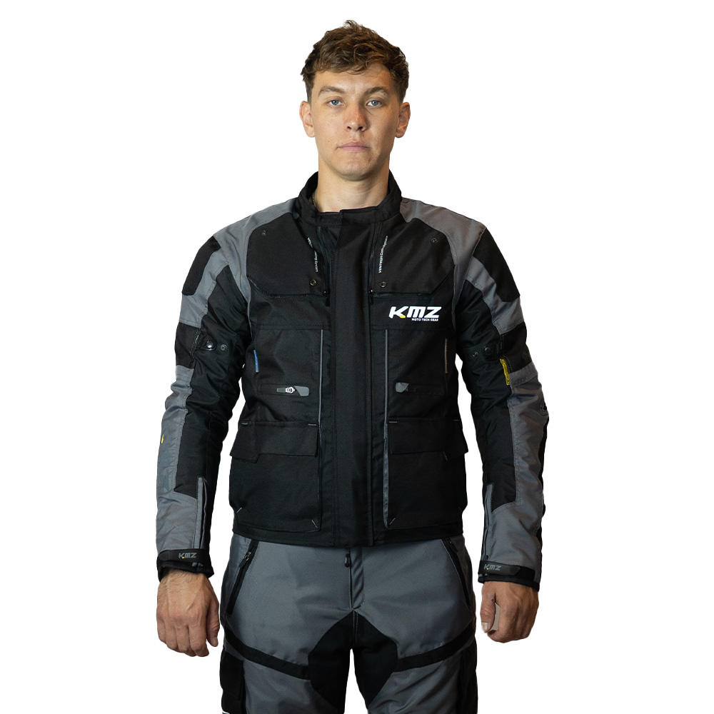 Chaqueta Moto Calle Ignite Apex Gris Kmz - Bronce / S