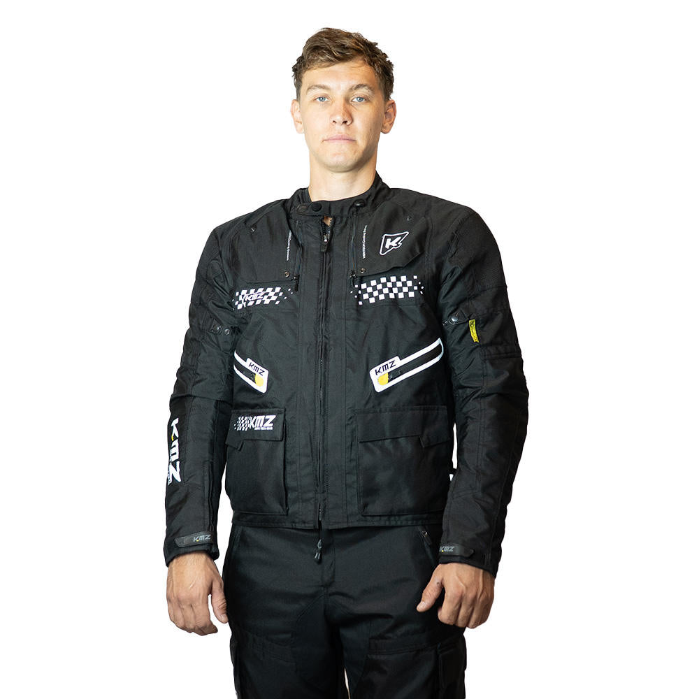 Chaqueta Moto Calle Driftline Apex Negro Kmz - Negro / S