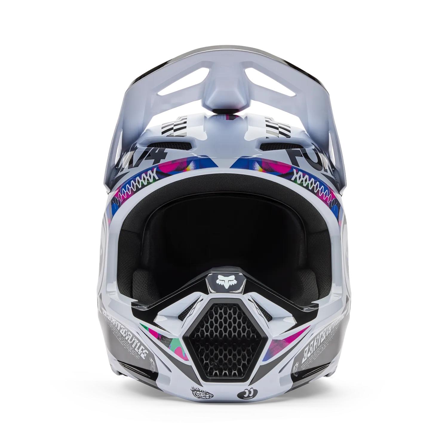 Casco Moto V1 Image Cosmo Blanco/Negro Fox – Trailstore.cl