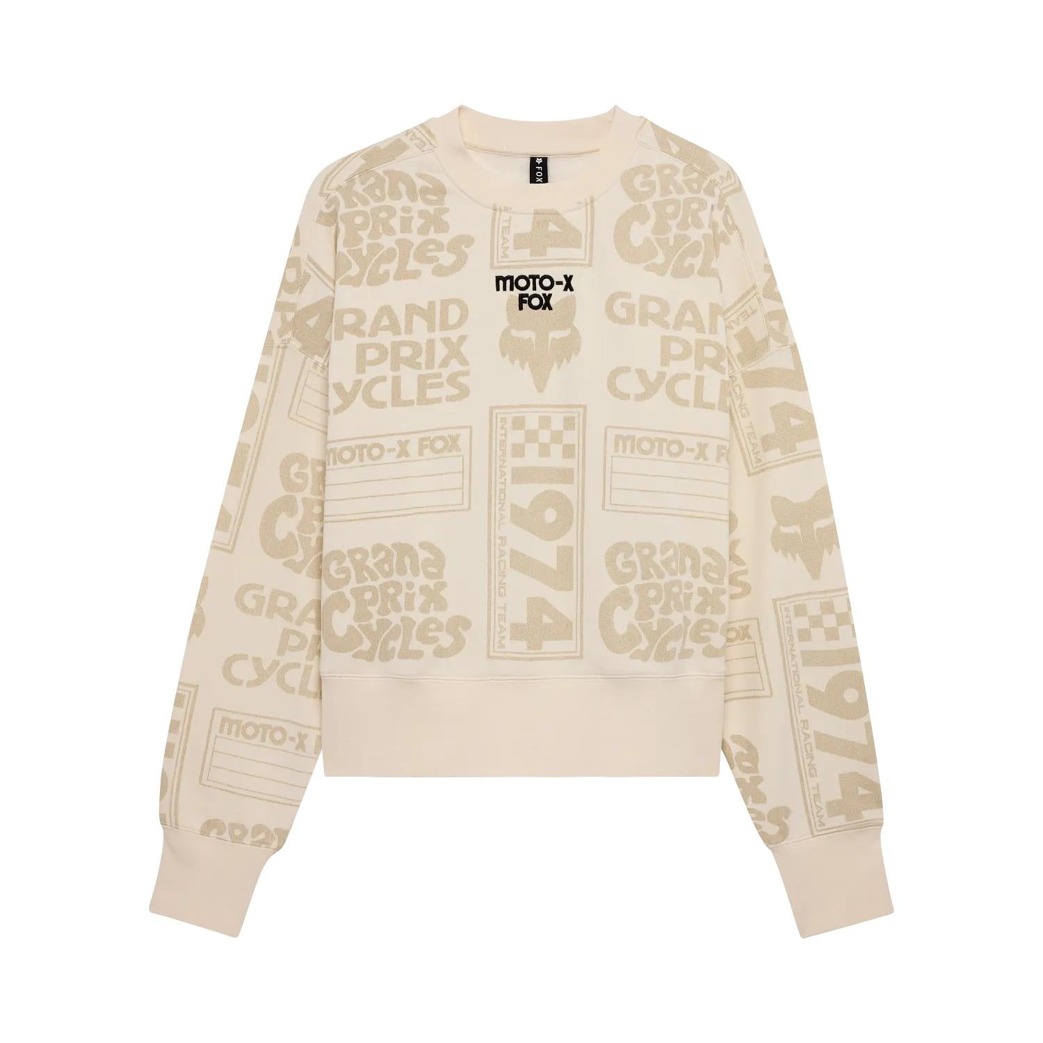 Poleron Lifestyle Mujer Circa 74 Oversized Blanco Fox – Trailstore.cl