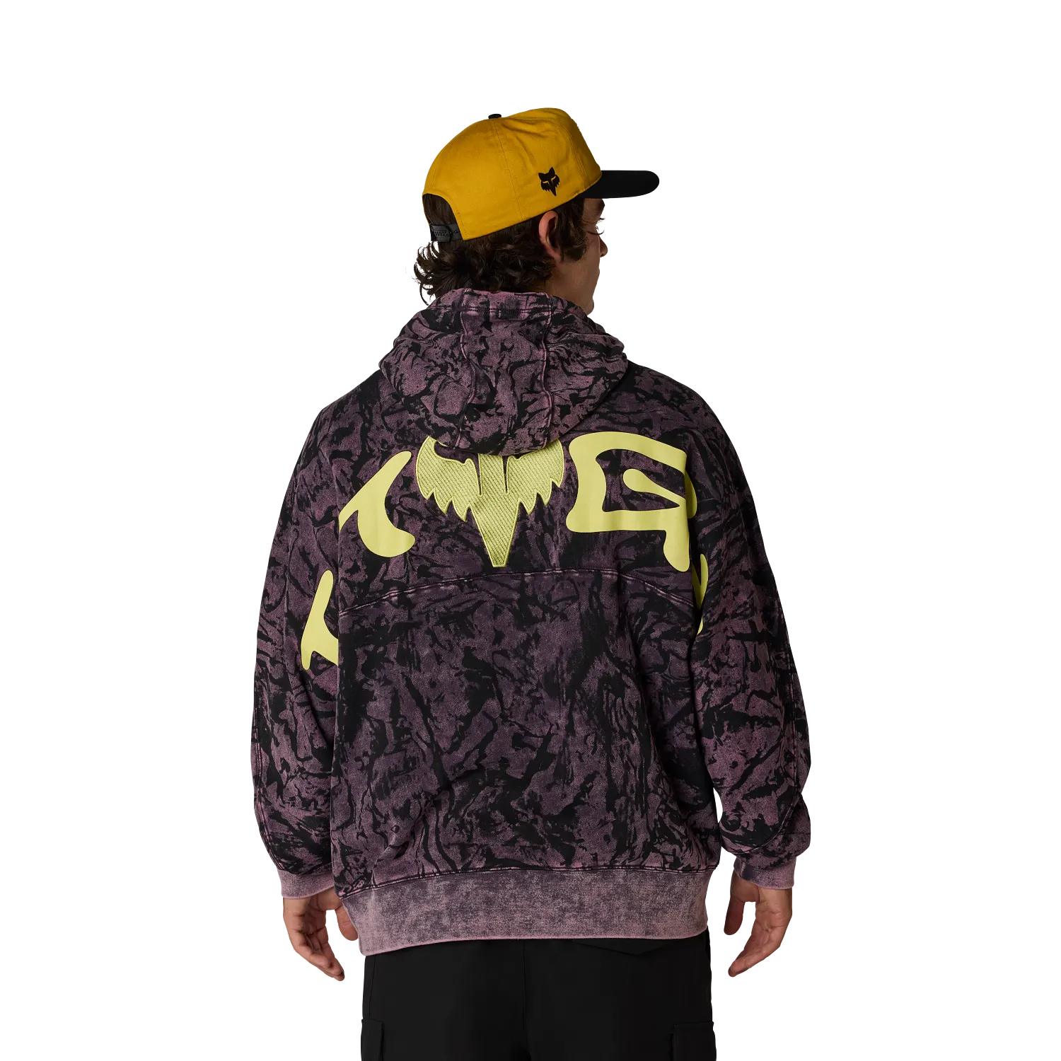 Poleron Lifestyle Image Print Morado Fox – Trailstore.cl