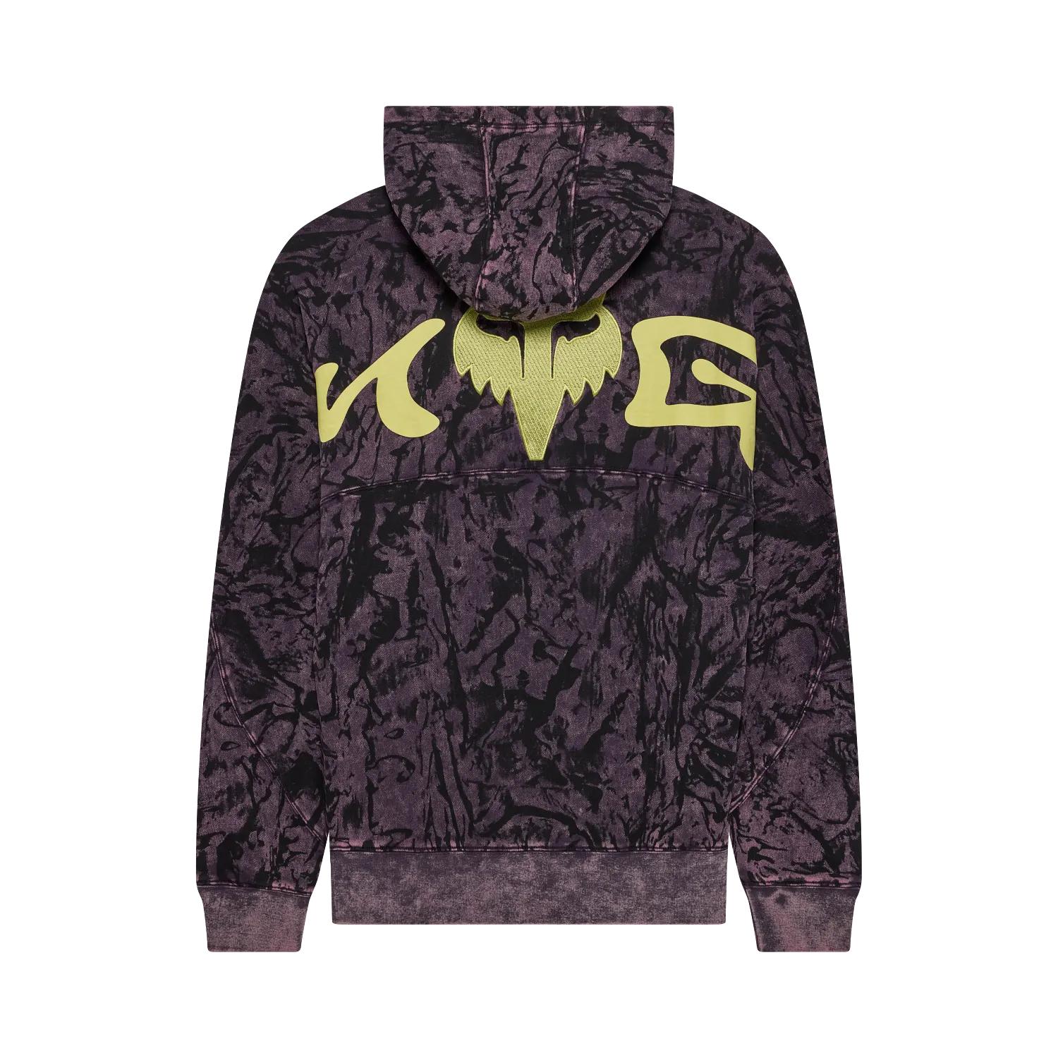 Poleron Lifestyle Image Print Morado Fox – Trailstore.cl