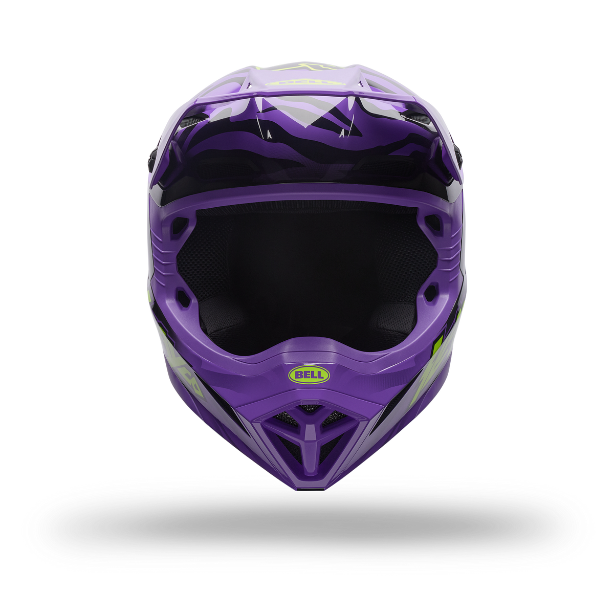 Casco  Moto Niño Mx-10 Mips Amber Negro Bell