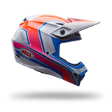 Casco Moto Mx-10 Mips Speedway Blanco/Azul Bell
