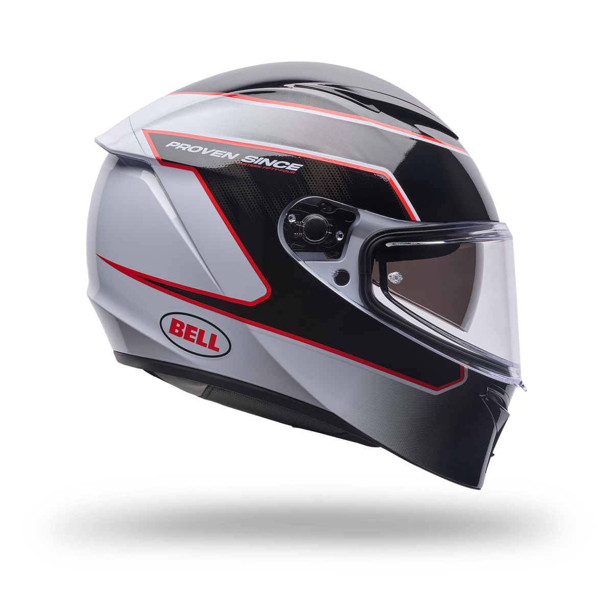 Casco Moto Calle Lithium Mips Flux Blanco/Negro Bell