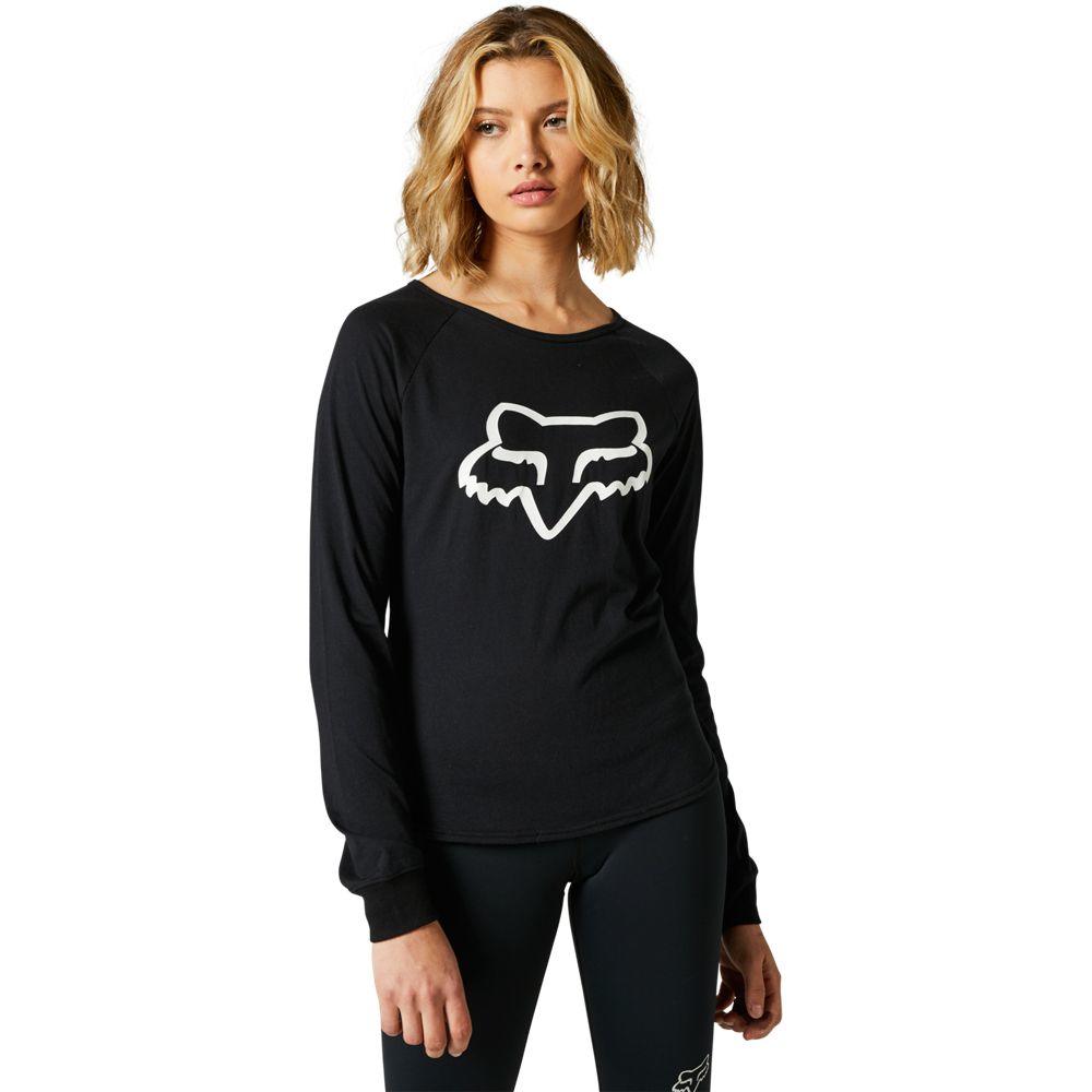 Polera Lifestyle Mujer Boundary Manga Larga Negro Fox —
