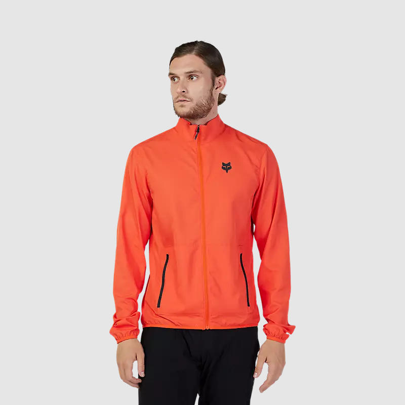 Chaqueta Cortavientos Bicicleta Ranger Naranjo Fox – Trailstore.cl
